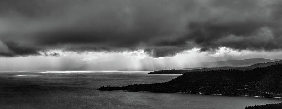 Monochrome Storm Panorama Photograph by Martin Gollery