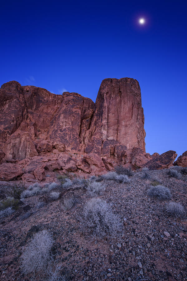 Desert Photograph - Monolith Moonrise by Rick Berk