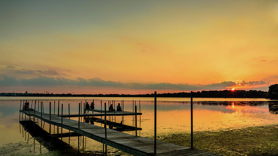 Monona Sunset Photograph by Randy Scherkenbach
