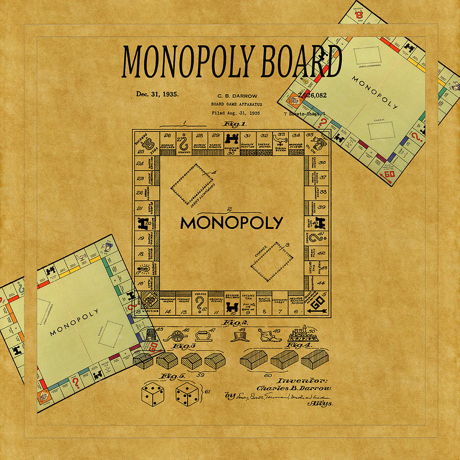 Monopoly Patent 1935 Photograph by Andrew Fare
