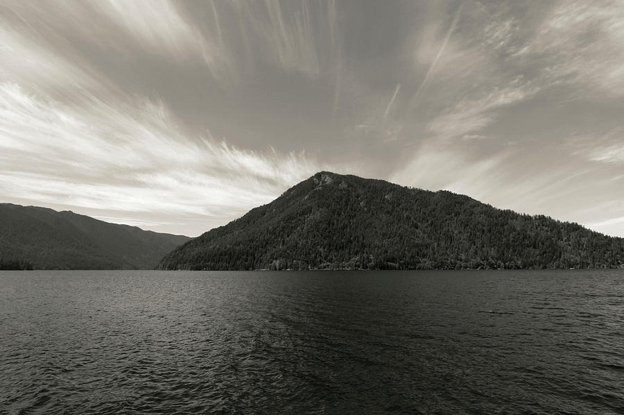 Monotone Lake Crescent Photograph by Dan Sproul