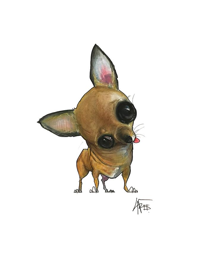 Chihuahua Drawing - Monroe 7-1470 by John LaFree