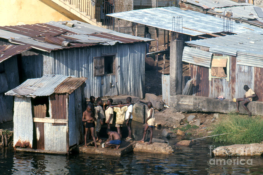 City Photograph - Monrovia Slum 1971 by Erik Falkensteen