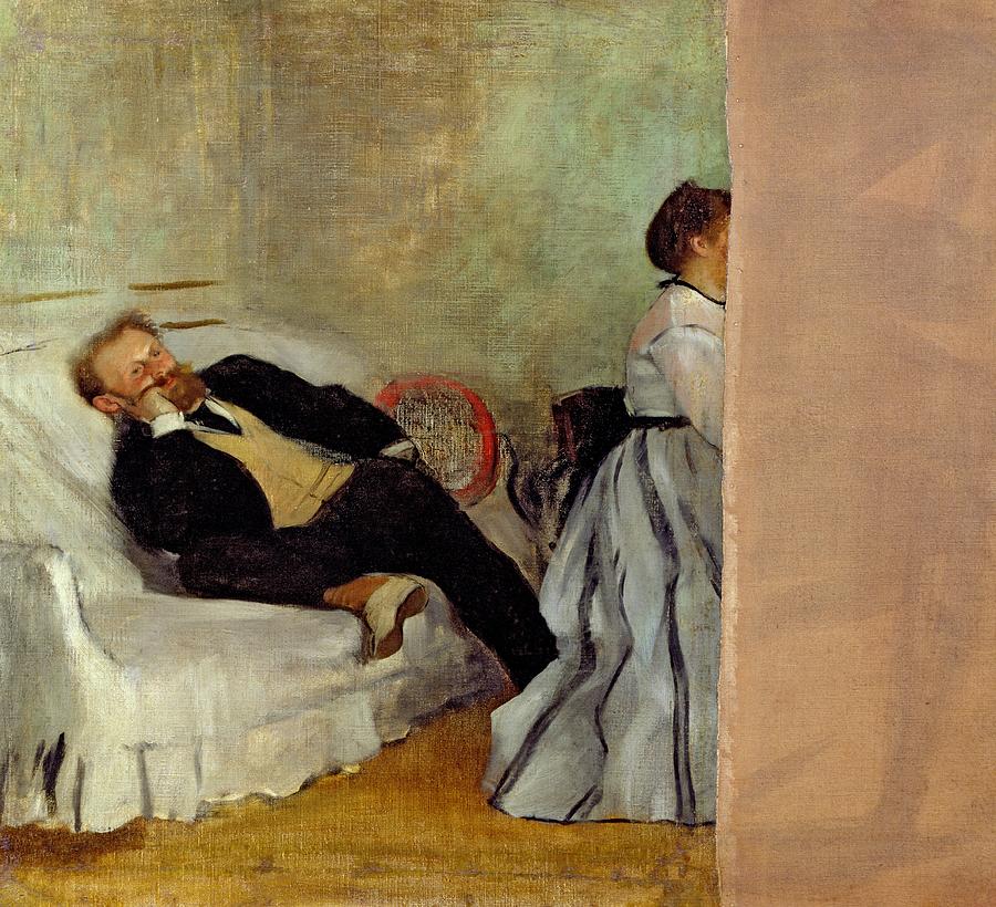 Edgar Degas Painting - Monsieur and Madame Edouard Manet by Edgar Degas