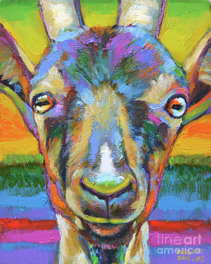 Monsieur Goat Painting by Robert Phelps