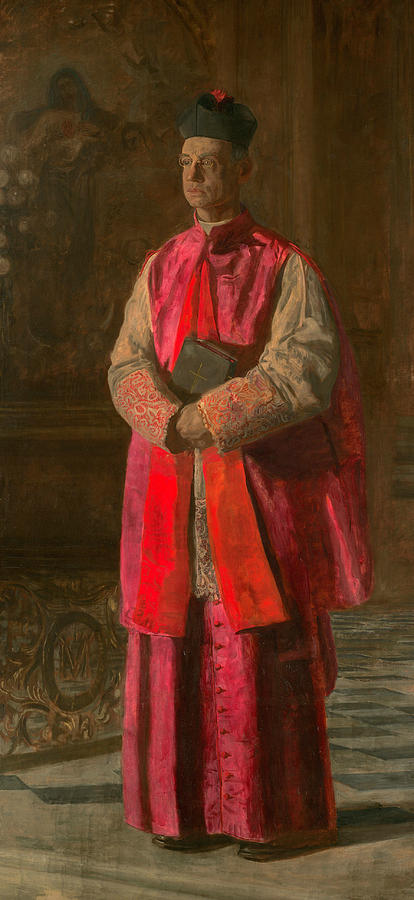 Monsignor James P. Turner Painting by Thomas Eakins