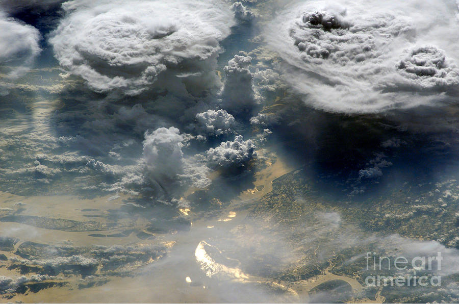 Monsoon Clouds over Bangladesh Photograph by NASA Science Source 