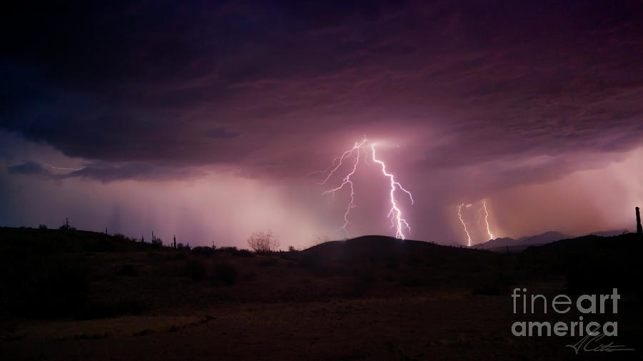 Monsoon Lightning Photograph by Anthony Citro