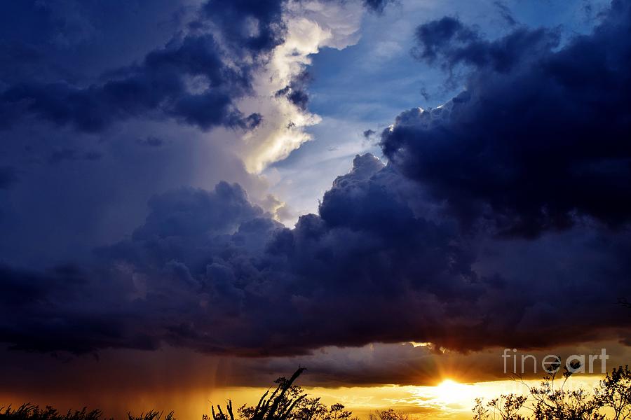 Sunset Photograph - Monsoon Majesty by Janet Marie