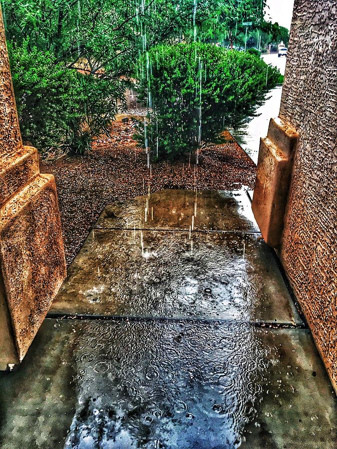 Monsoon On The Porch Photograph