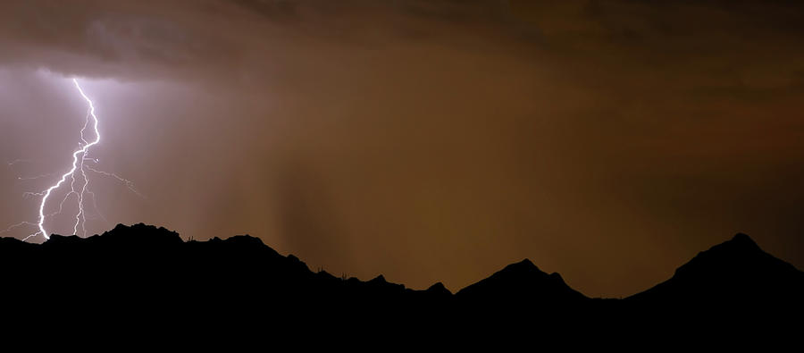 Monsoon Storm Over Tucson Photograph by Elaine Malott