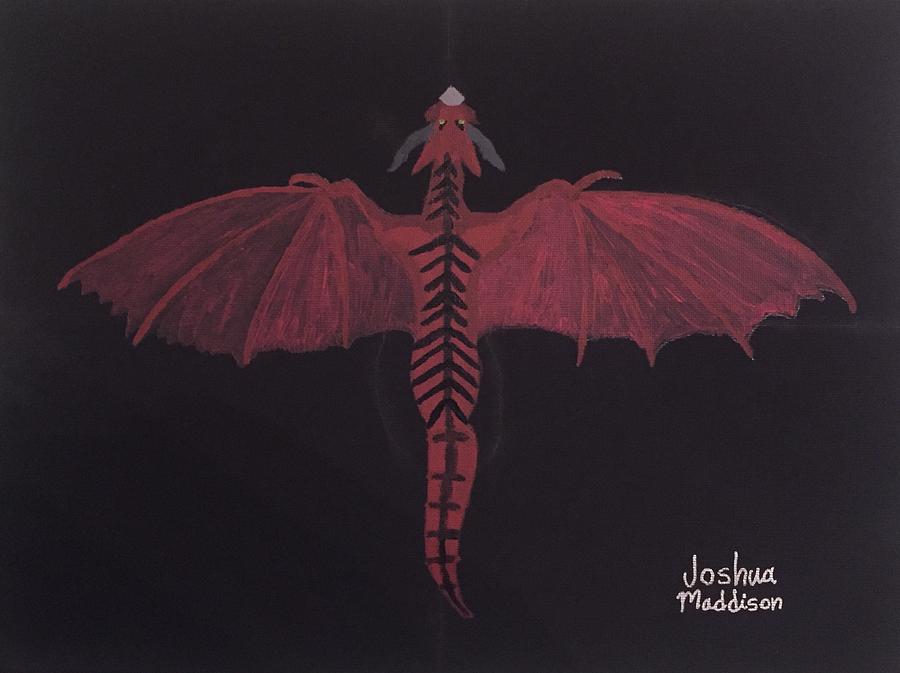 Dragon Painting - MonsterArt Dragonsaurus by Joshua Maddison