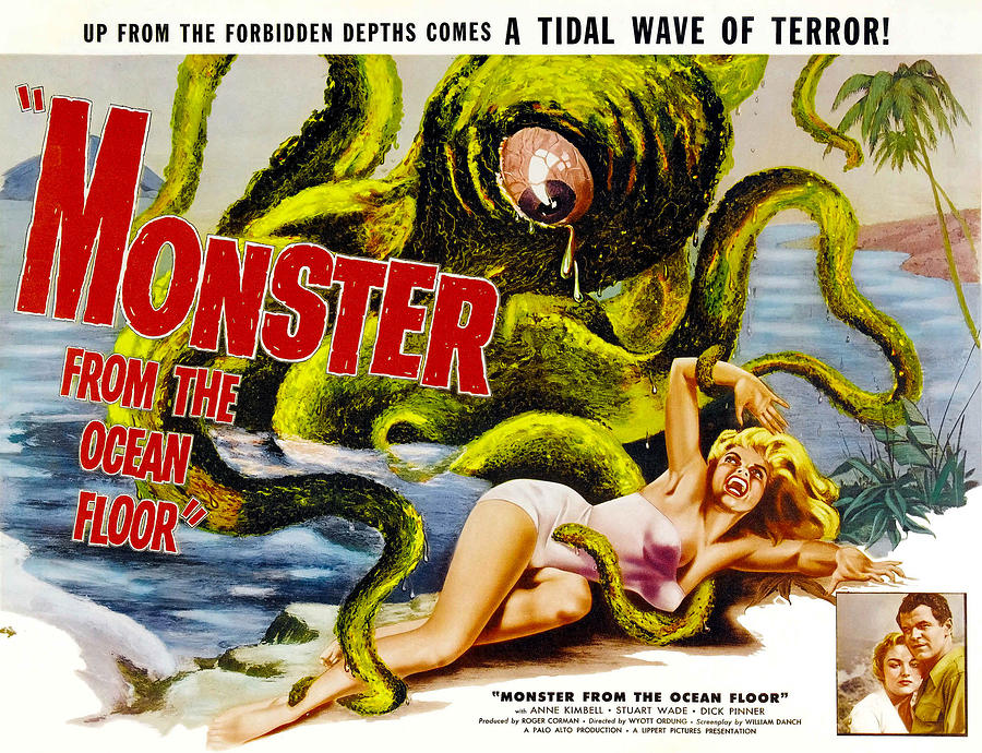 Movie Photograph - Monster From The Ocean Floor, Anne by Everett