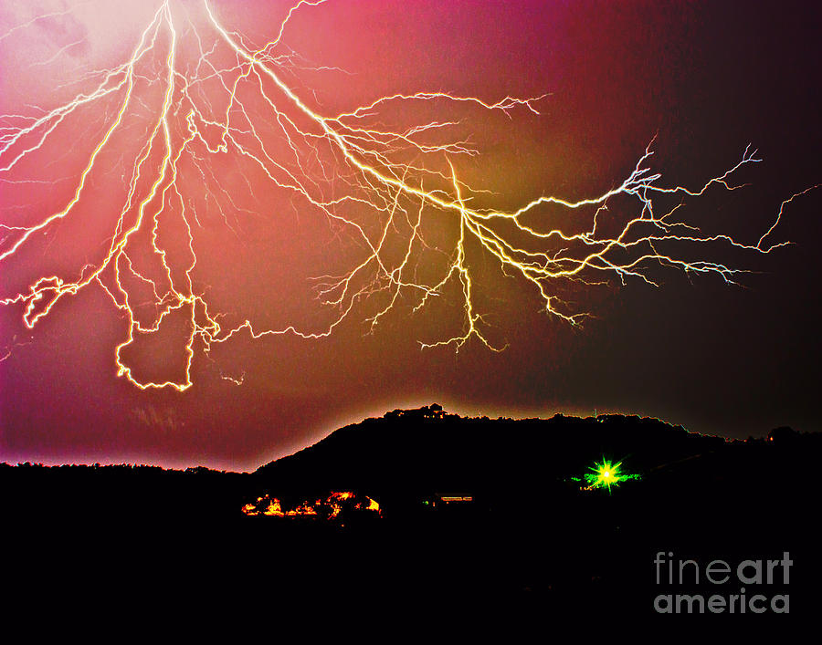 Monster Lightning by Michael Tidwell Photograph by Michael Tidwell