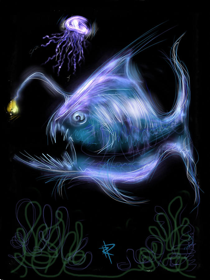 Fish Digital Art - Monster of the Deep by Russell Pierce