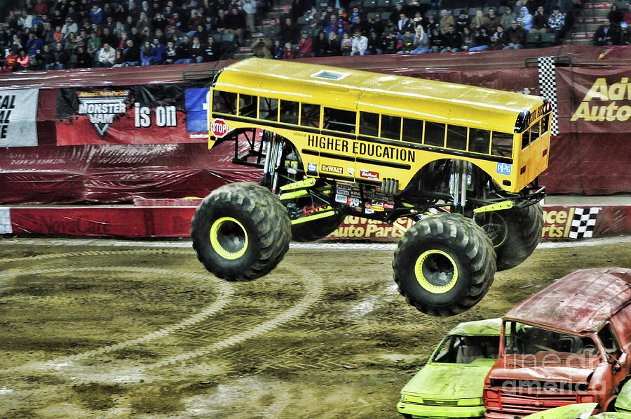 Transportation Photograph - Monster Truck -Higher Education by Paul Ward
