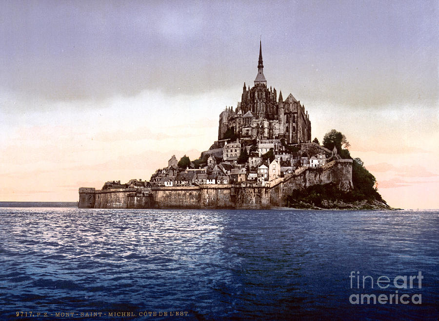 Mont Saint-michel, France, 1890s Photograph by Science Source