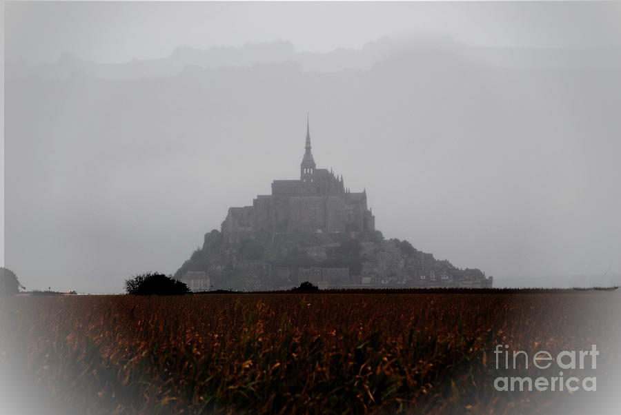 Mont Saint-Michel in Fog Photograph by Jacqueline M Lewis