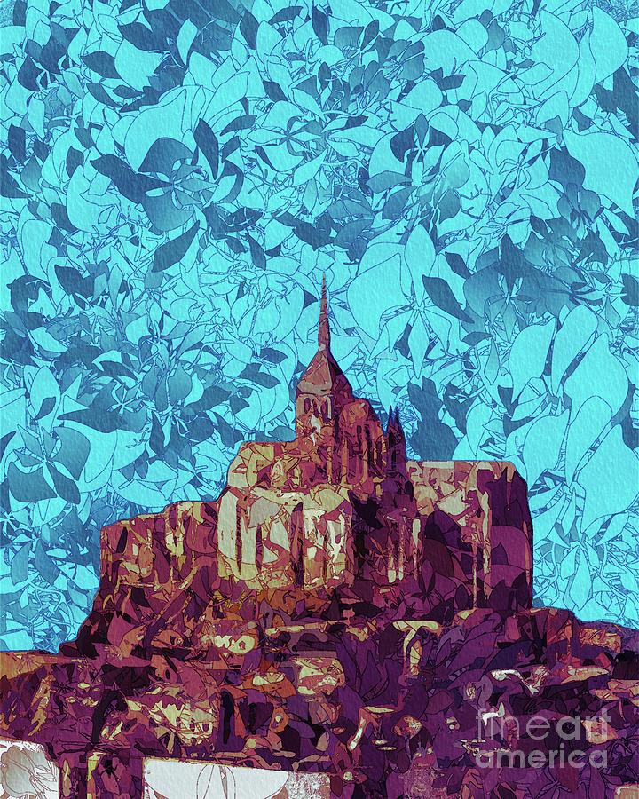 Mont Painting - Mont Saint-Michel by Esoterica Art Agency Mont Painting - Mont Saint-Michel by Esoterica Art Agency