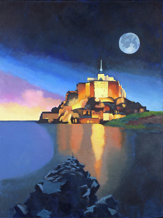 Mont Saint-Michel Painting by Susan McNally
