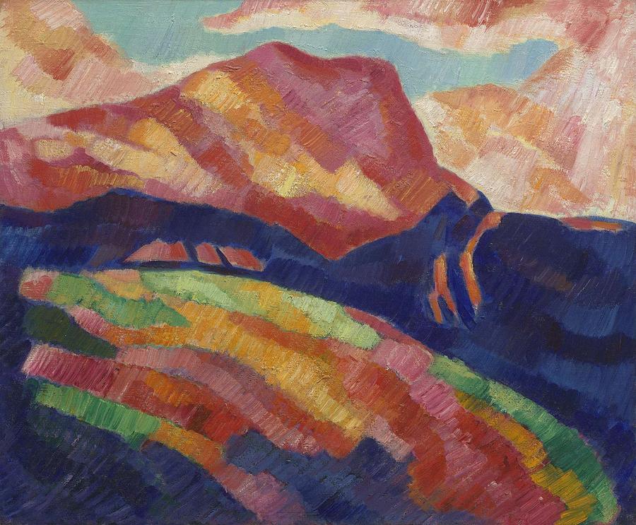 Mont Sainte-victoire By Marsden Hartley Painting