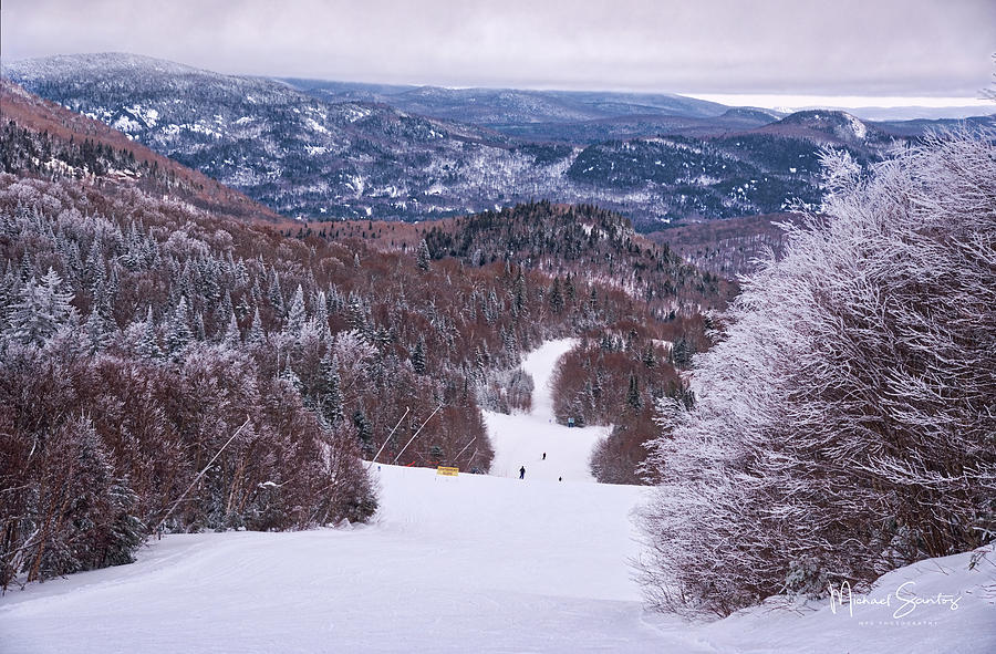 Snow Photograph - Mont Tremblant Slopes by Michael Santos Snow Photograph - Mont Tremblant Slopes by Michael Santos