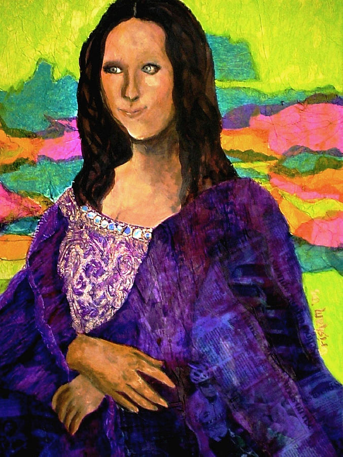 Montage Mona Lisa Painting by Laura  Grisham