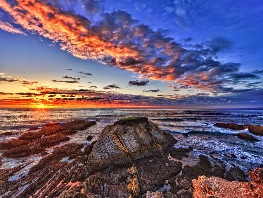 Montana de Oro sunset Photograph by Beth Sargent