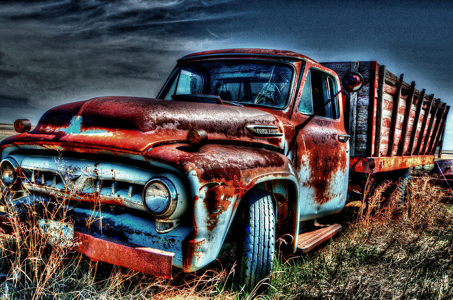 Montana Farm Truck Photograph by Steve Brown