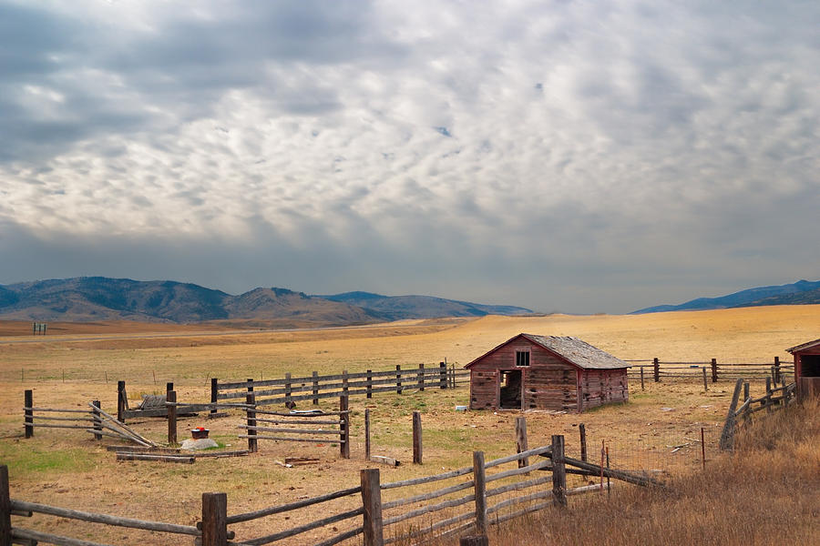 Montana Farmyard Photograph by Grant Groberg