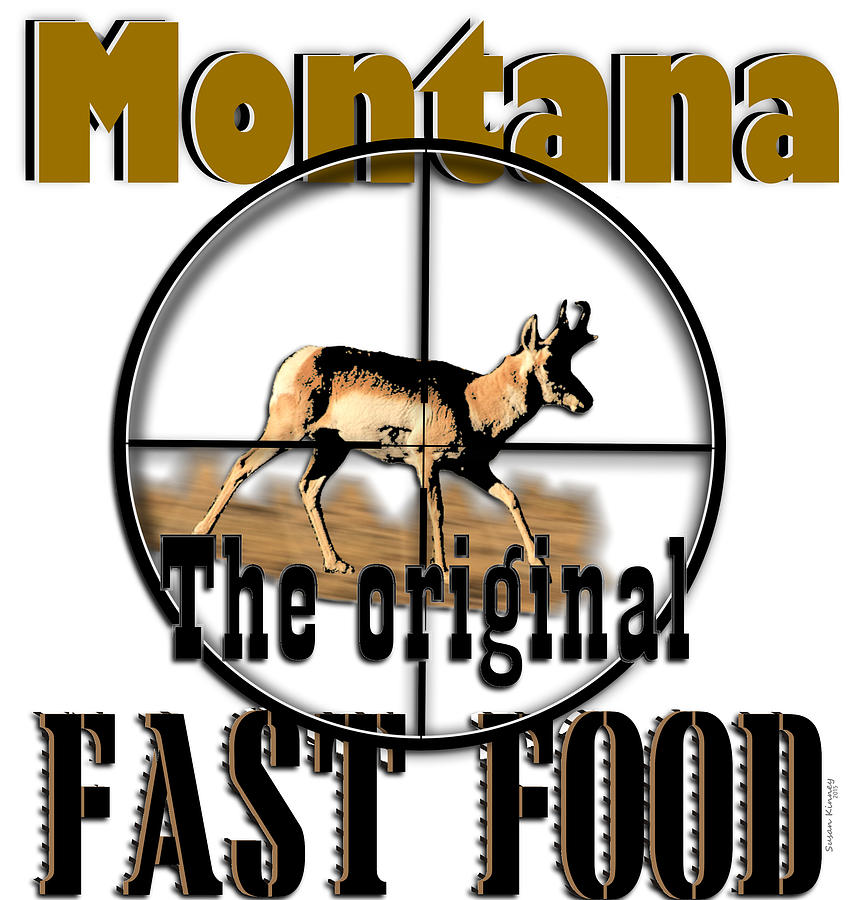 Montana Fast Food Digital Art by Susan Kinney
