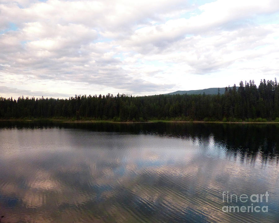 Montana lake and sky Photograph by Paula Joy Welter