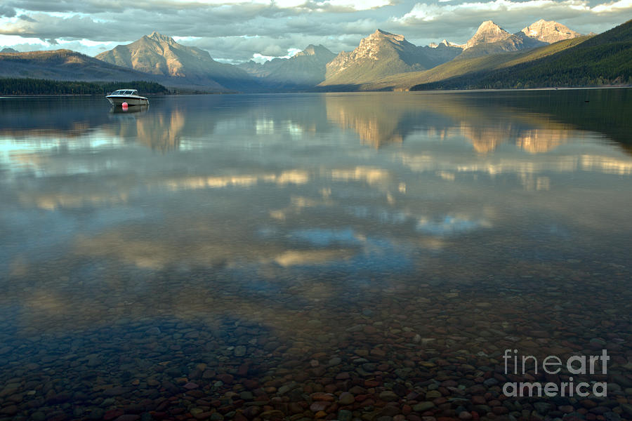 Montana Lonely Boat Photograph by Adam Jewell