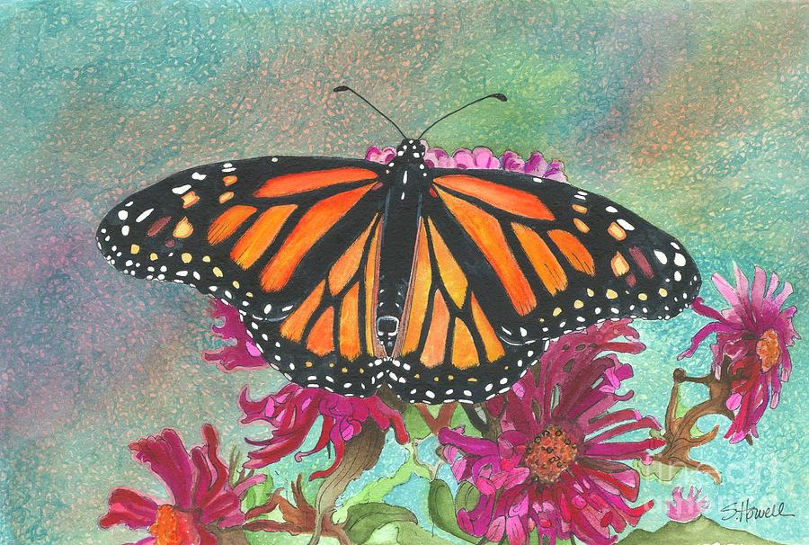 Monarch Butterfly Painting - Montana Monarch by Sandi Howell