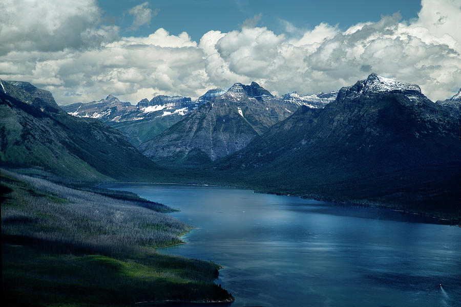 Montana Mountain Vista and Lake Photograph by David Chasey