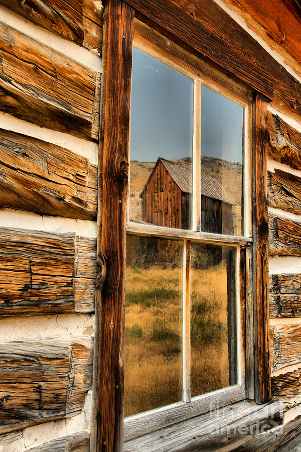 Montana Old Ghost Town Reflections Photograph by Adam Jewell