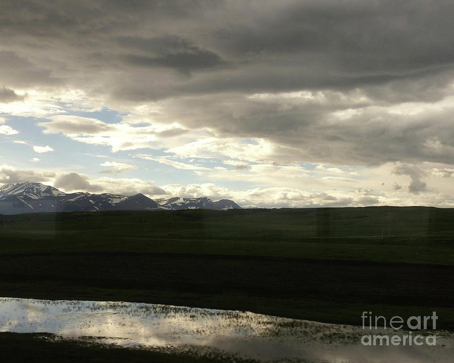 Montana sky and water reflection Photograph by Paula Joy Welter
