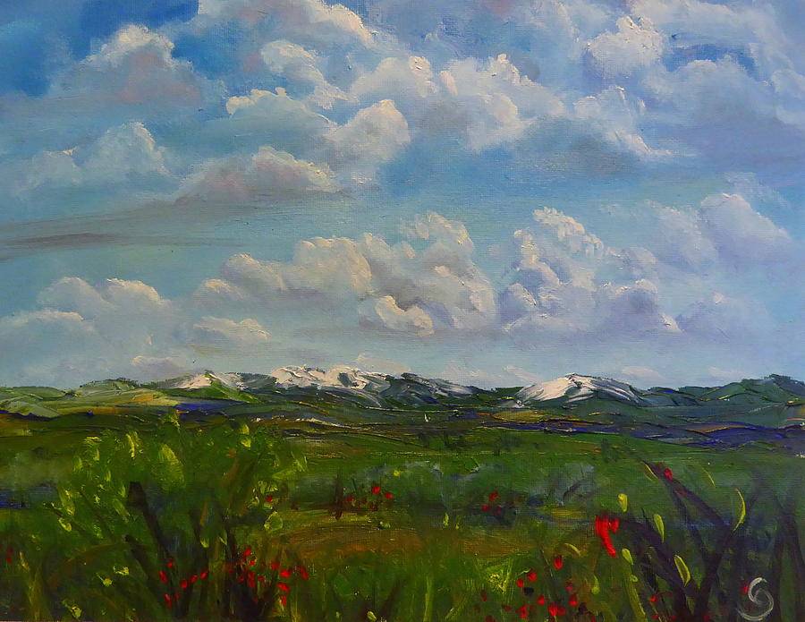 Montana Summer Storms    56 Painting by Cheryl Nancy Ann Gordon