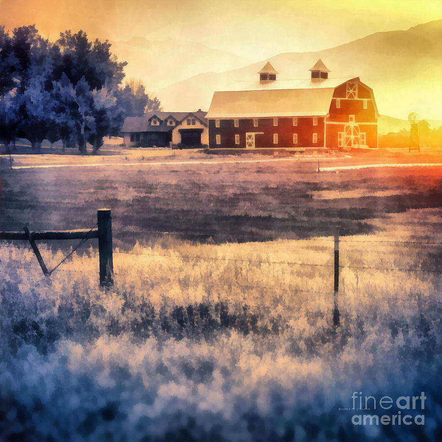 Montana Sunrise Painting by Edward Fielding