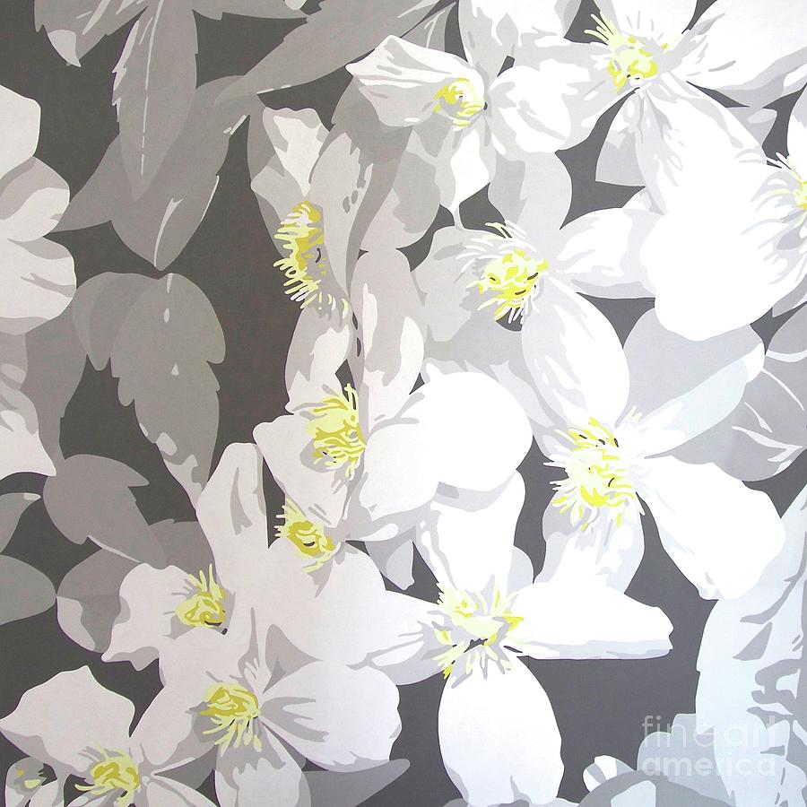 Clematis Painting - Montana by Susan Porter