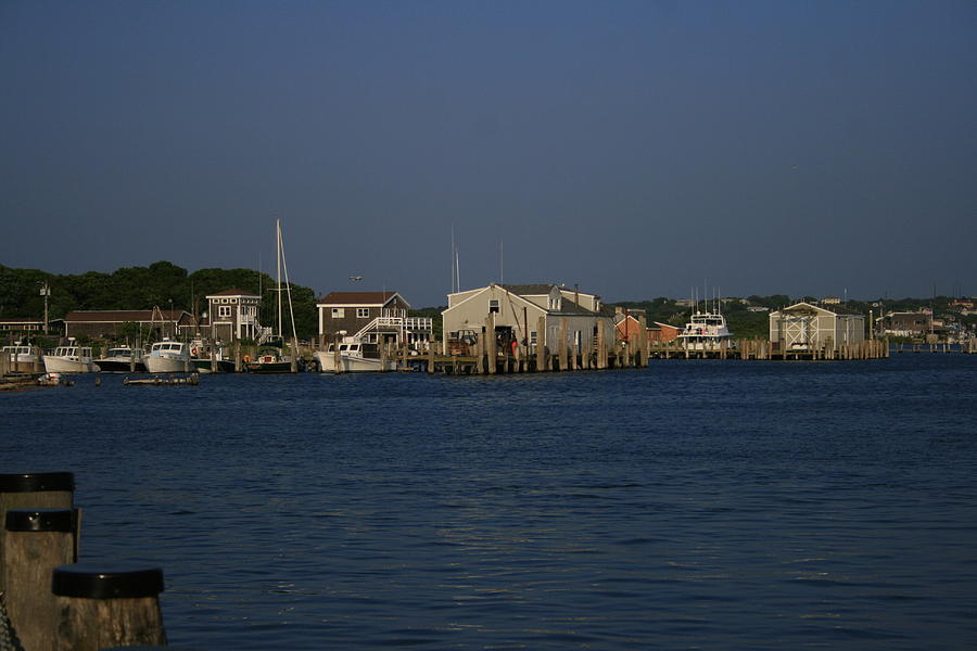 Montauk Docks on the Harbor Photograph by Christopher J Kirby