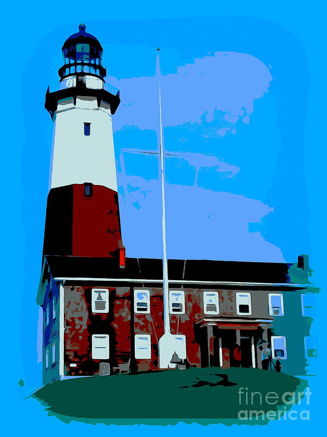Montauk Lighthouse Digital Art by Ed Weidman