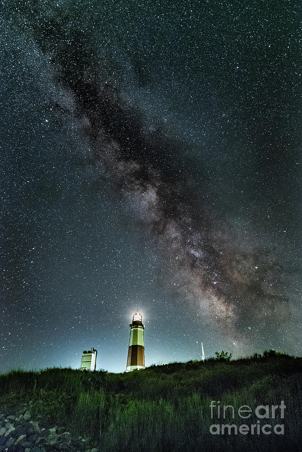 Montauk Lighthouse Milkyway  Photograph by Alissa Beth Photography