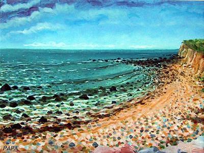 Montauk Painting - Montauk Point 01A by Ralph Papa Montauk Painting - Montauk Point 01A by Ralph Papa