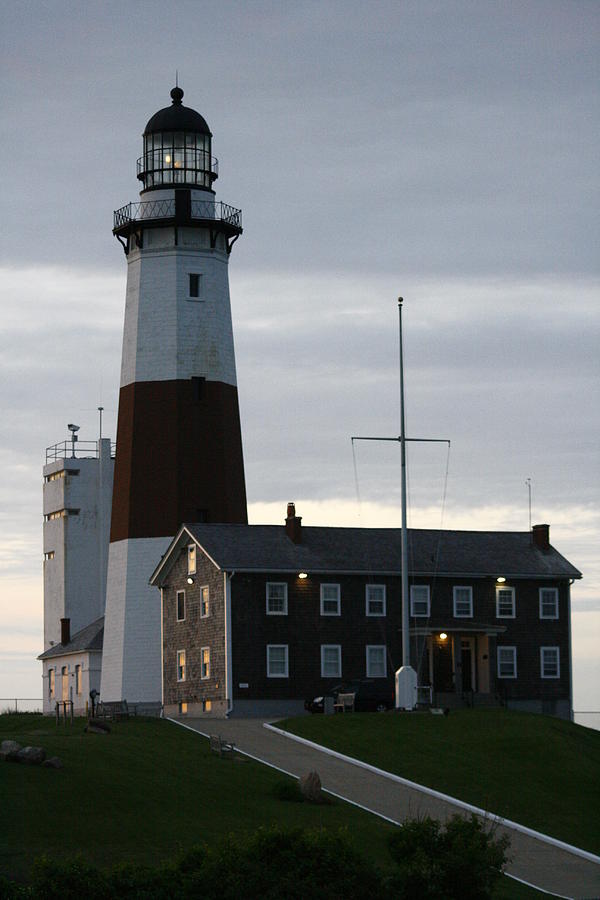 Montauk Point Light at Dawn Photograph by Christopher J Kirby