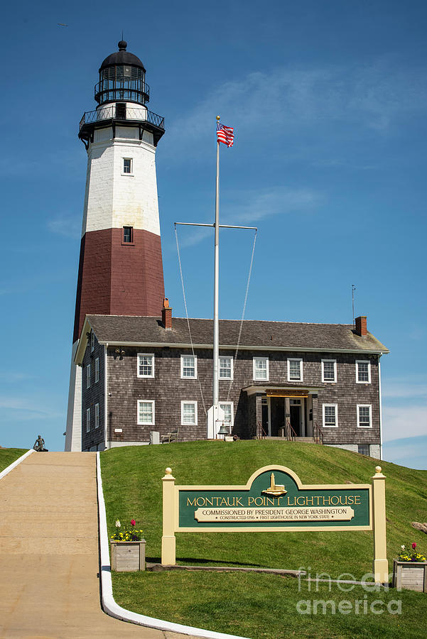 Montauk Point Lighthouse Photograph by Judy Wolinsky