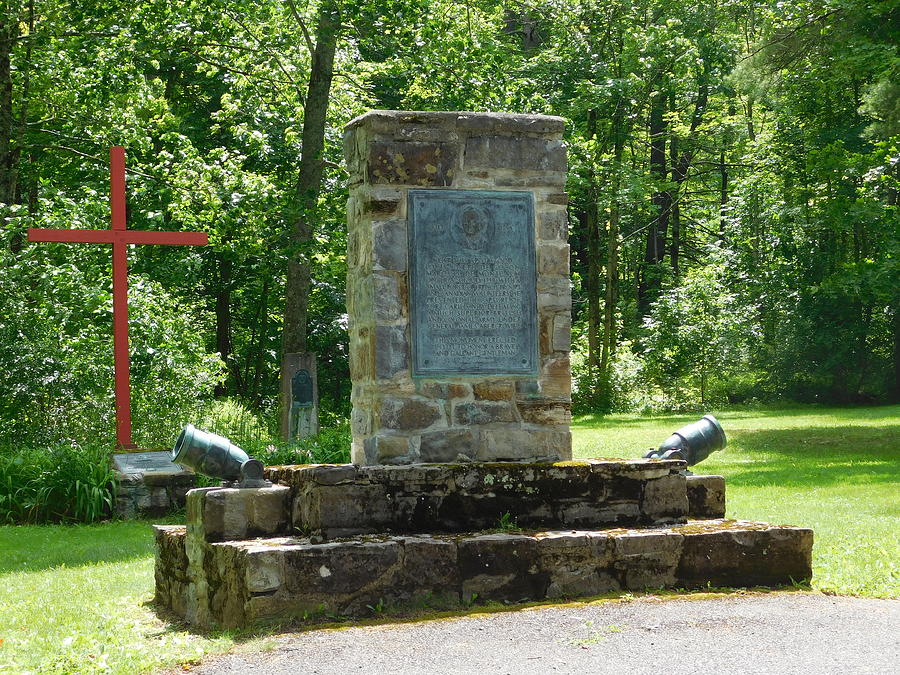 Montcalm Cross and Monument Photograph by Catherine Gagne
