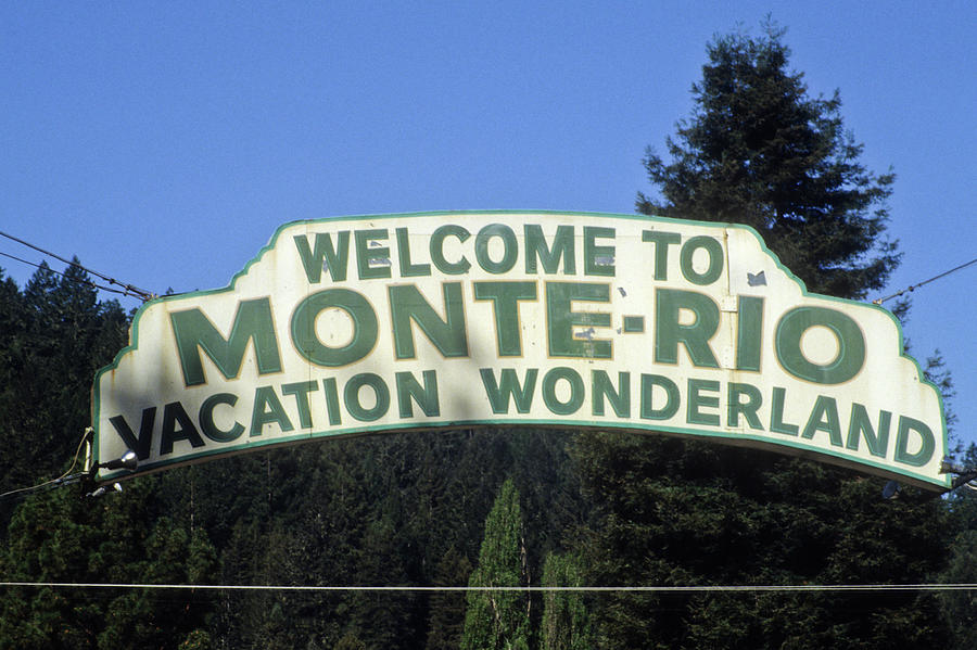 Monte Rio Sign Photograph by Frank DiMarco