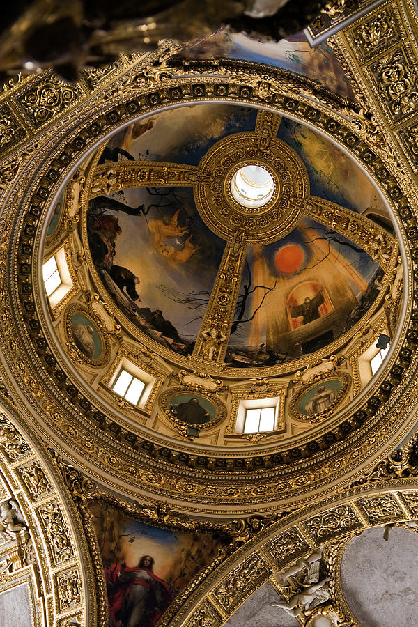 Montecassino Cathedral Dome Photograph by Sally Weigand