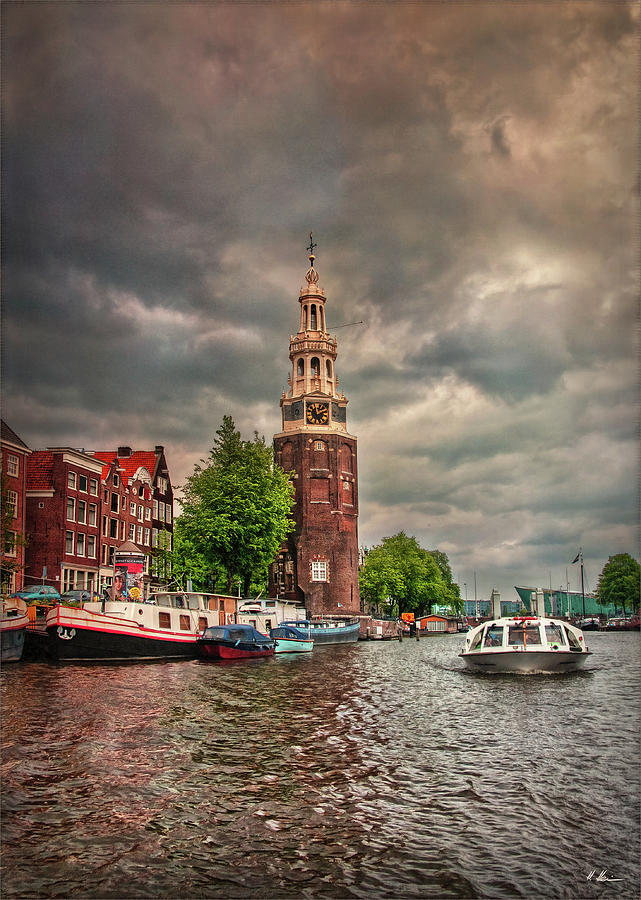 Boat Photograph - Montelbaan Tower by Hanny Heim